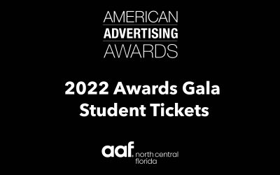 AAF North Central Florida Awards Gala – STUDENT TICKETS
